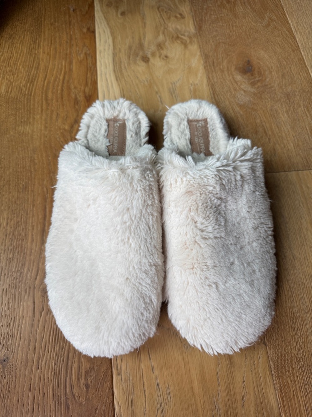 Koolaburra by UGG Cream Faux-Fur Slip-On Mules